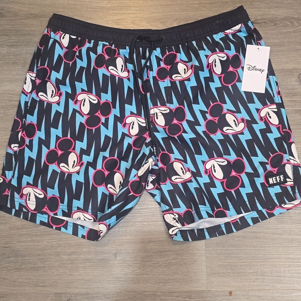 Neff Mickey Patterned Shorts - Picture 3 of 5